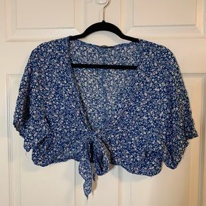 Cropped Wrap Top